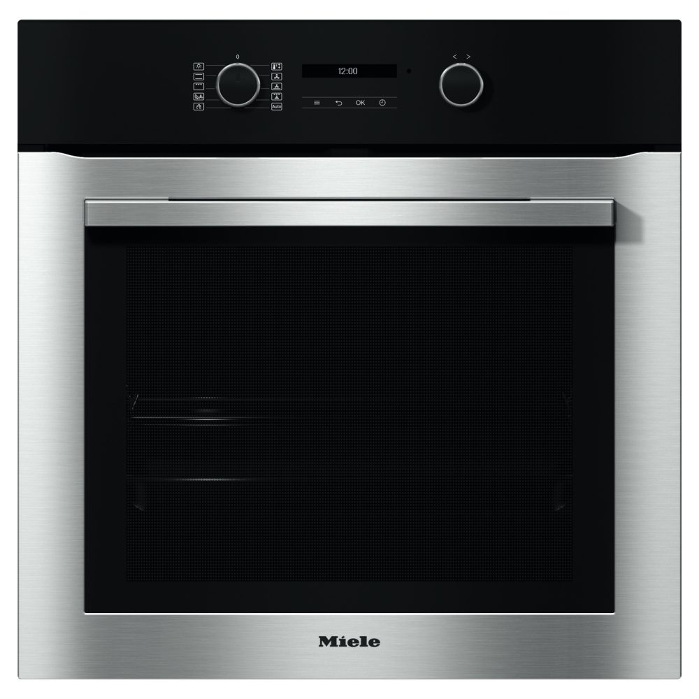 Miele  ContourLine Pyrolytic Built In Single Oven H2761BP - Stainless Steel
