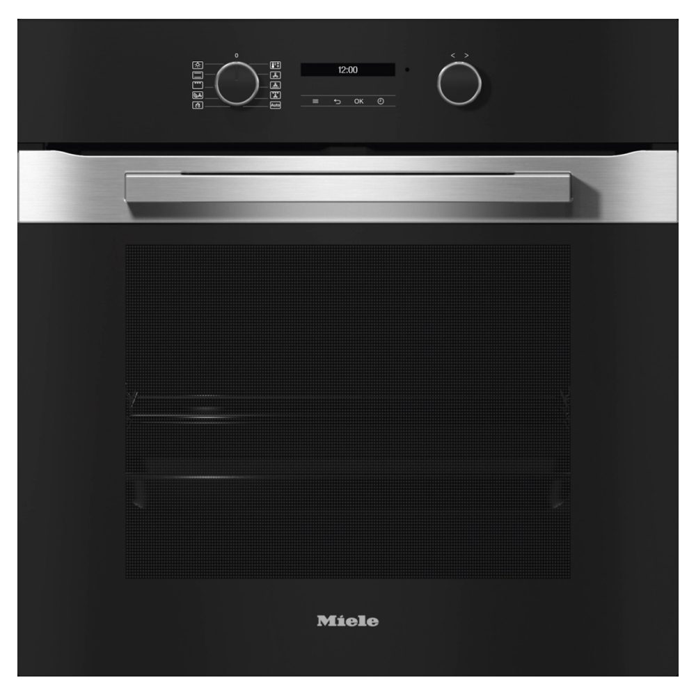 Miele  PureLine Pyrolytic Built In Single Oven H2861BP - Stainless Steel