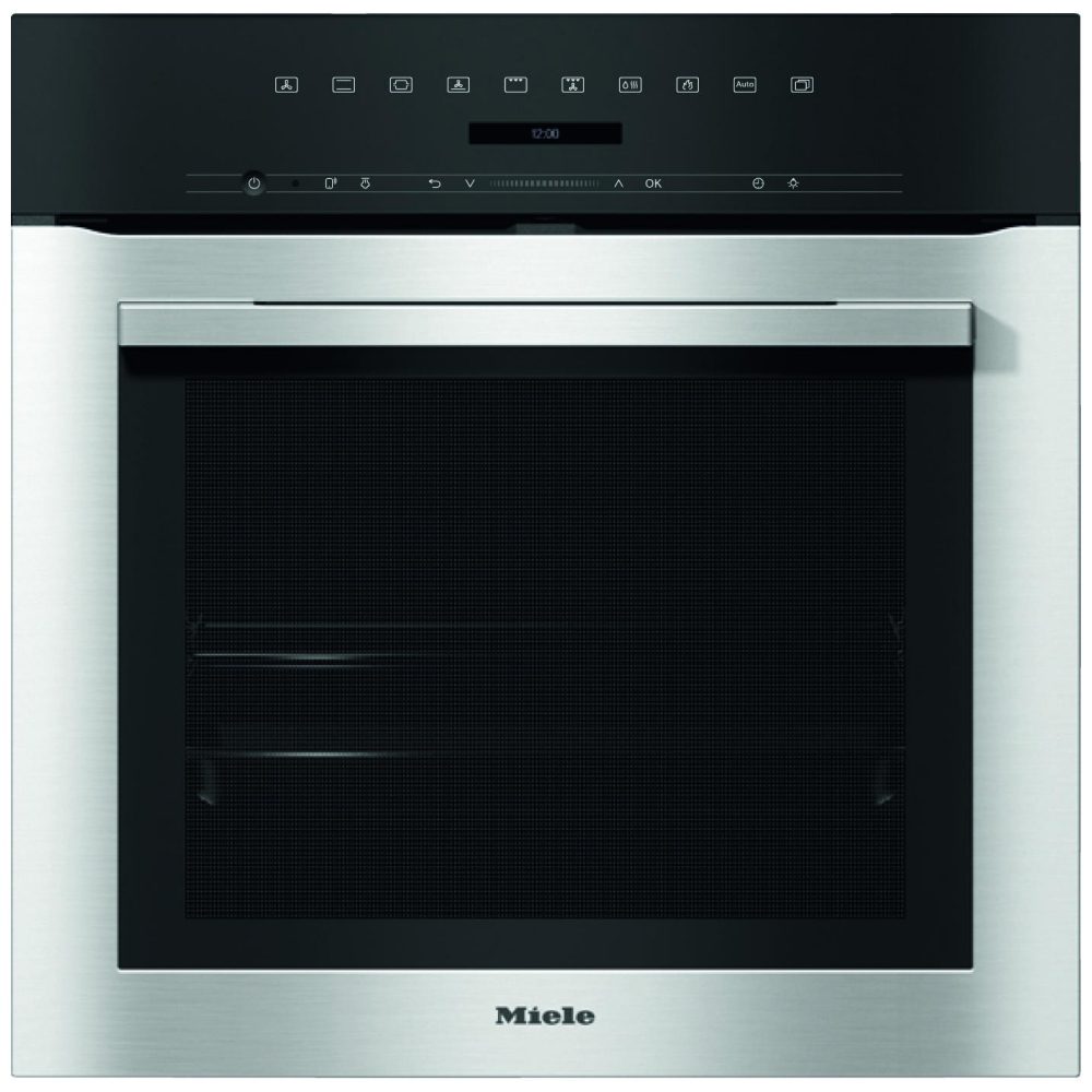 Miele  ContourLine Pyrolytic Built In Single Oven H7164BP - Stainless Steel