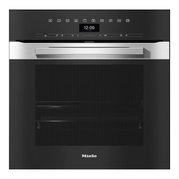 Miele  PureLine Pyrolytic Built In Single Oven H7464BPCLST - Stainless Steel