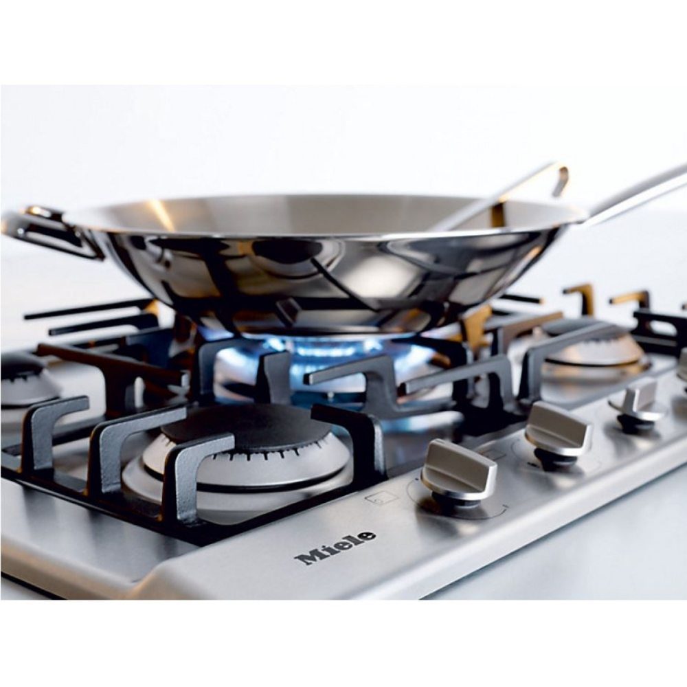 Miele SS 75cm Five Burner Gas Hob KM2032 - Stainless Steel Miele SS 75cm Five Burner Gas Hob KM2032 - Stainless Steel