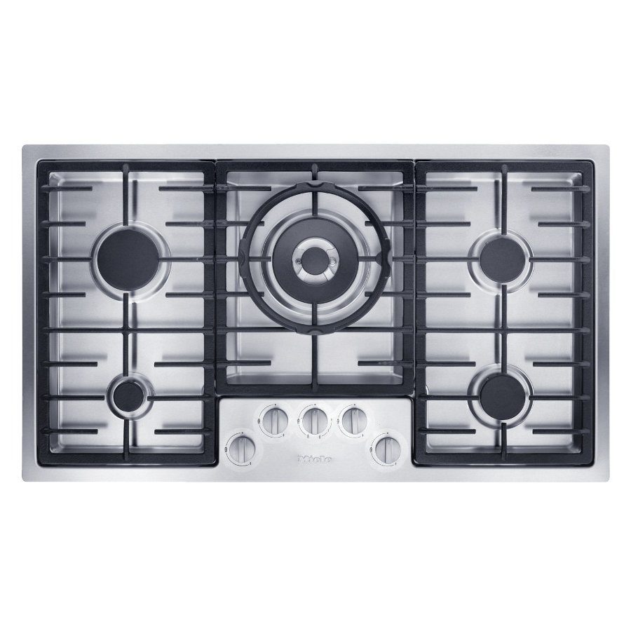 Miele  89cm Low Profile 5 Burner Gas Hob KM2354-1 - Stainless Steel