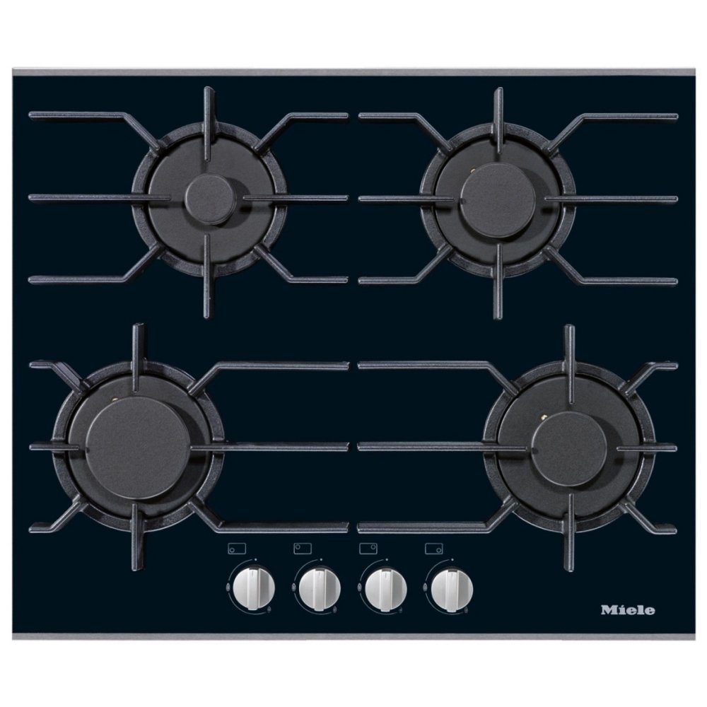 Miele  63cm Four Burner Gas On Glass Hob KM3010 - Stainless Steel