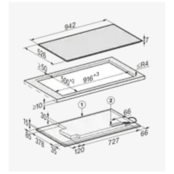 Miele 94cm Five Zone PowerFlex Induction Hob KM7699FR - Stainless Steel Miele 94cm Five Zone PowerFlex Induction Hob KM7699FR - Stainless Steel