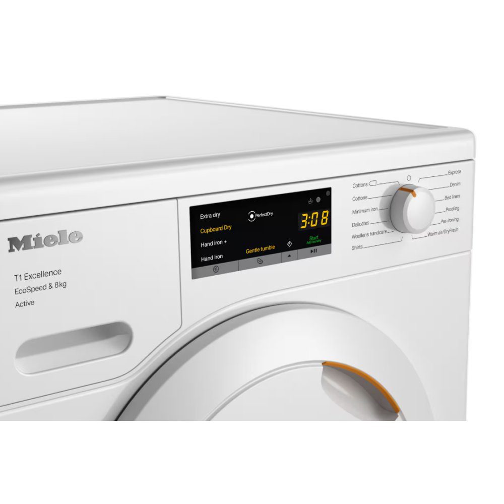 Miele 8kg Heat Pump Condenser Tumble Dryer TEA525WP - White Miele 8kg Heat Pump Condenser Tumble Dryer TEA525WP - White