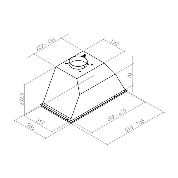 Miro TEMPO 74cm Canopy Hood 275740 Stainless Steel Miro TEMPO 74cm Canopy Hood 275740 Stainless Steel