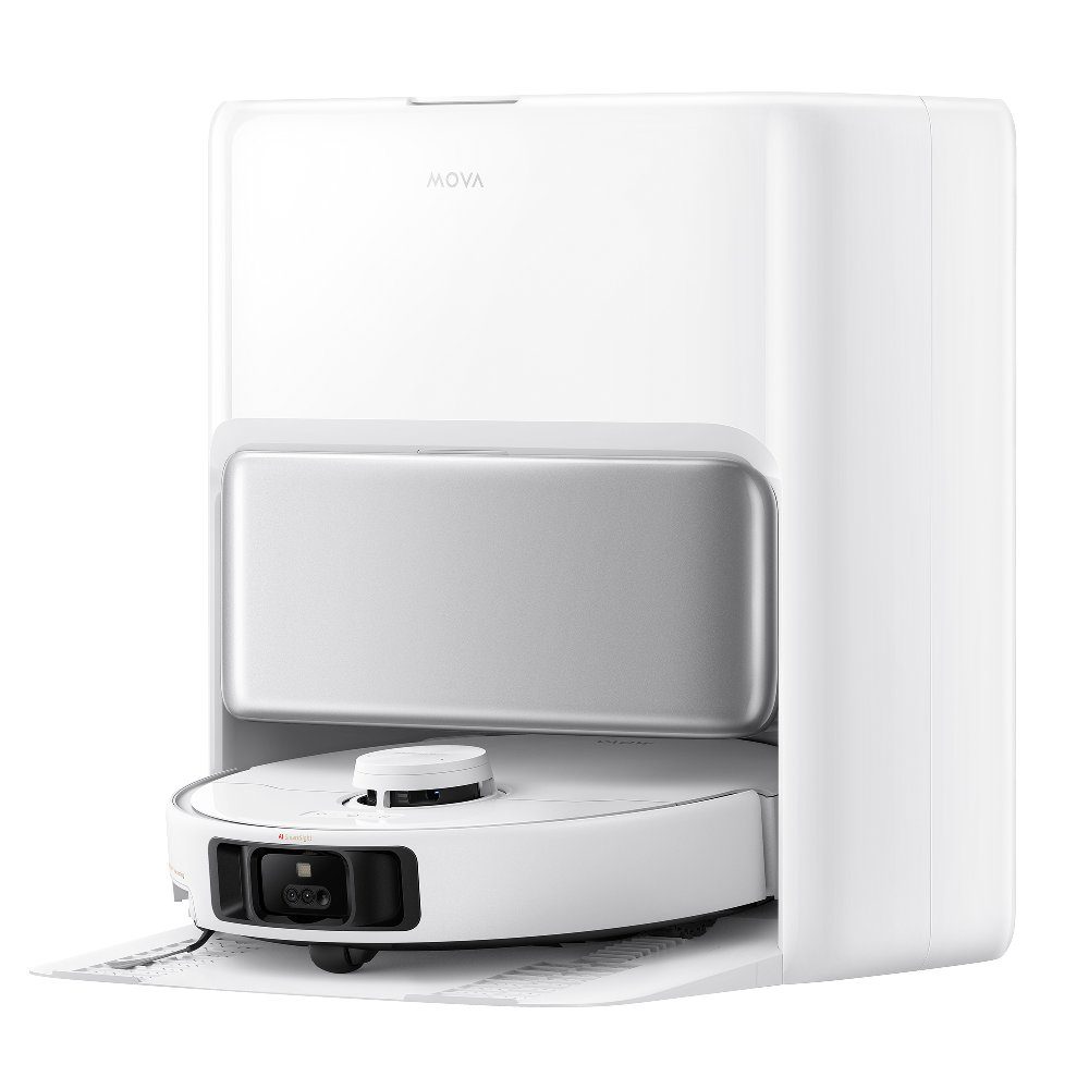 Mova P50 Pro Ultra Robot Vacuum Cleaner and Mop with Self-Cleaning and Auto-Empty RLP53HE White