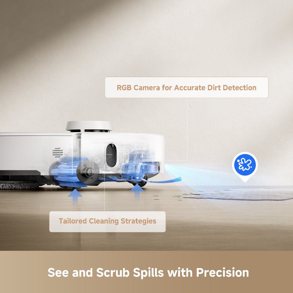 Mova P50 Pro Ultra Robot Vacuum Cleaner and Mop with Self-Cleaning and Auto-Empty RLP53HE White Mova P50 Pro Ultra Robot Vacuum Cleaner and Mop with Self-Cleaning and Auto-Empty RLP53HE White