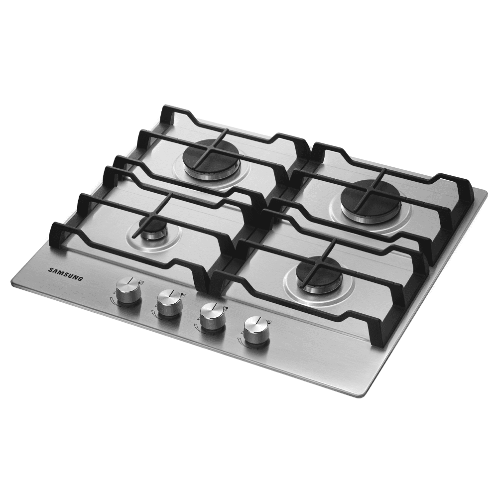 Samsung 60cm Four Burner Gas Hob NA64D3010AS/U1 - Stainless Steel Samsung 60cm Four Burner Gas Hob NA64D3010AS/U1 - Stainless Steel