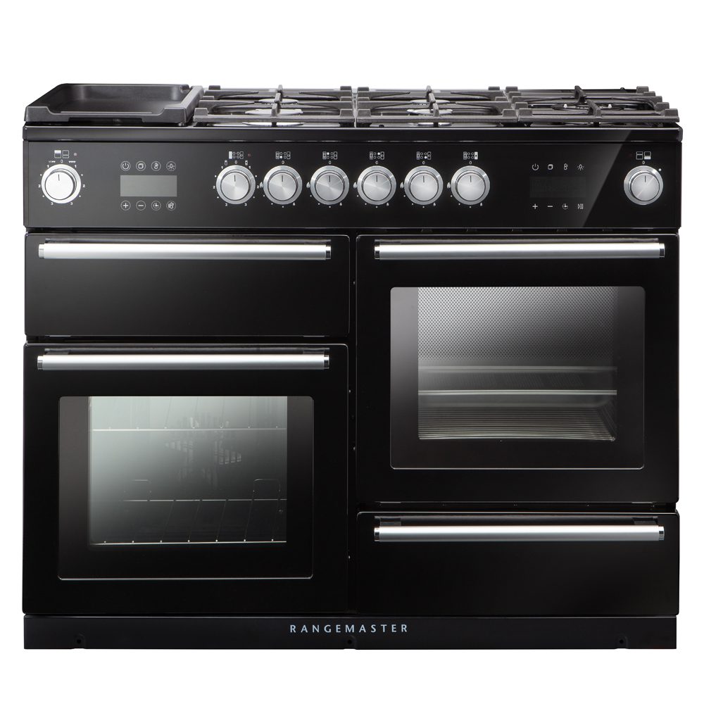 Rangemaster Nexus 110cm Dual Fuel Range Cooker With Steam 119760 NEX110SODFFBL/C - BLACK Rangemaster Nexus 110cm Dual Fuel Range Cooker With Steam 119760 NEX110SODFFBL/C - BLACK
