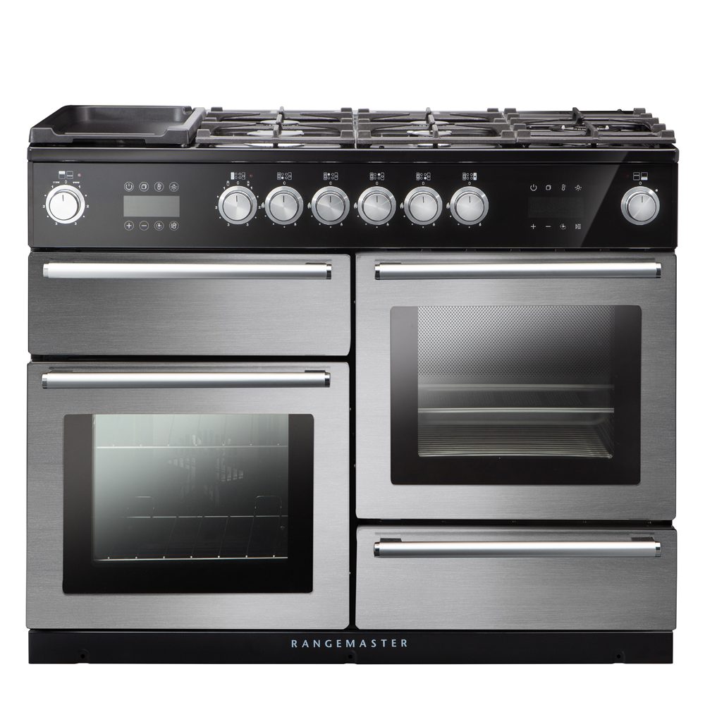 Rangemaster Nexus 110cm Dual Fuel Range Cooker With Steam 119770 NEX110SODFFSS/C - STAINLESS STEEL Rangemaster Nexus 110cm Dual Fuel Range Cooker With Steam 119770 NEX110SODFFSS/C - STAINLESS STEEL