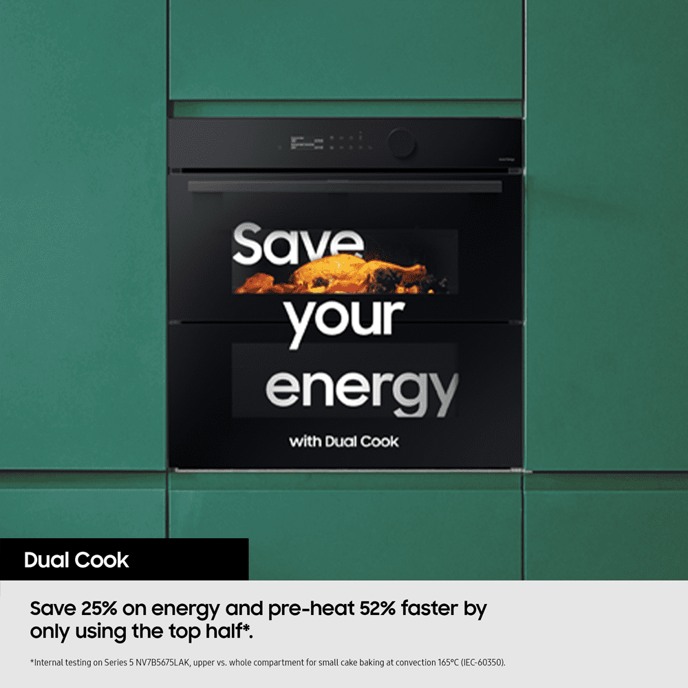 Samsung Series 4 Pyrolytic Dual Cook Flex Multifunction Single Oven NV7B45305AS - Stainless Steel Samsung Series 4 Pyrolytic Dual Cook Flex Multifunction Single Oven NV7B45305AS - Stainless Steel