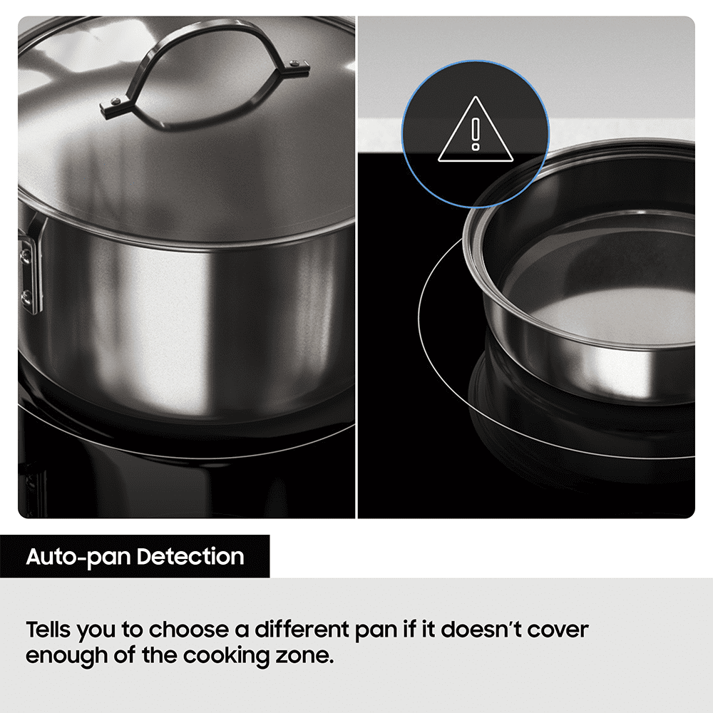 Samsung 80cm Series 6 Four Zone Flex Induction Hob NZ84C6058FK - Black Samsung 80cm Series 6 Four Zone Flex Induction Hob NZ84C6058FK - Black
