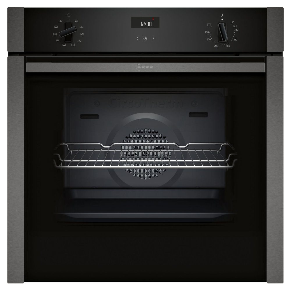 Neff  N50 CircoTherm Single Oven SlideAway Door B3ACE4AG3B - Graphite