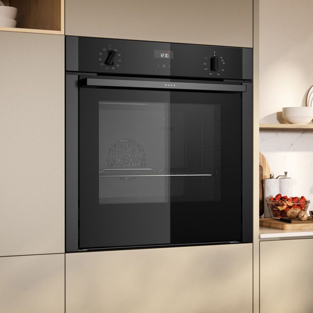 Neff N50 CircoTherm Single Oven SlideAway Door B3ACE4AG3B - Graphite Neff N50 CircoTherm Single Oven SlideAway Door B3ACE4AG3B - Graphite