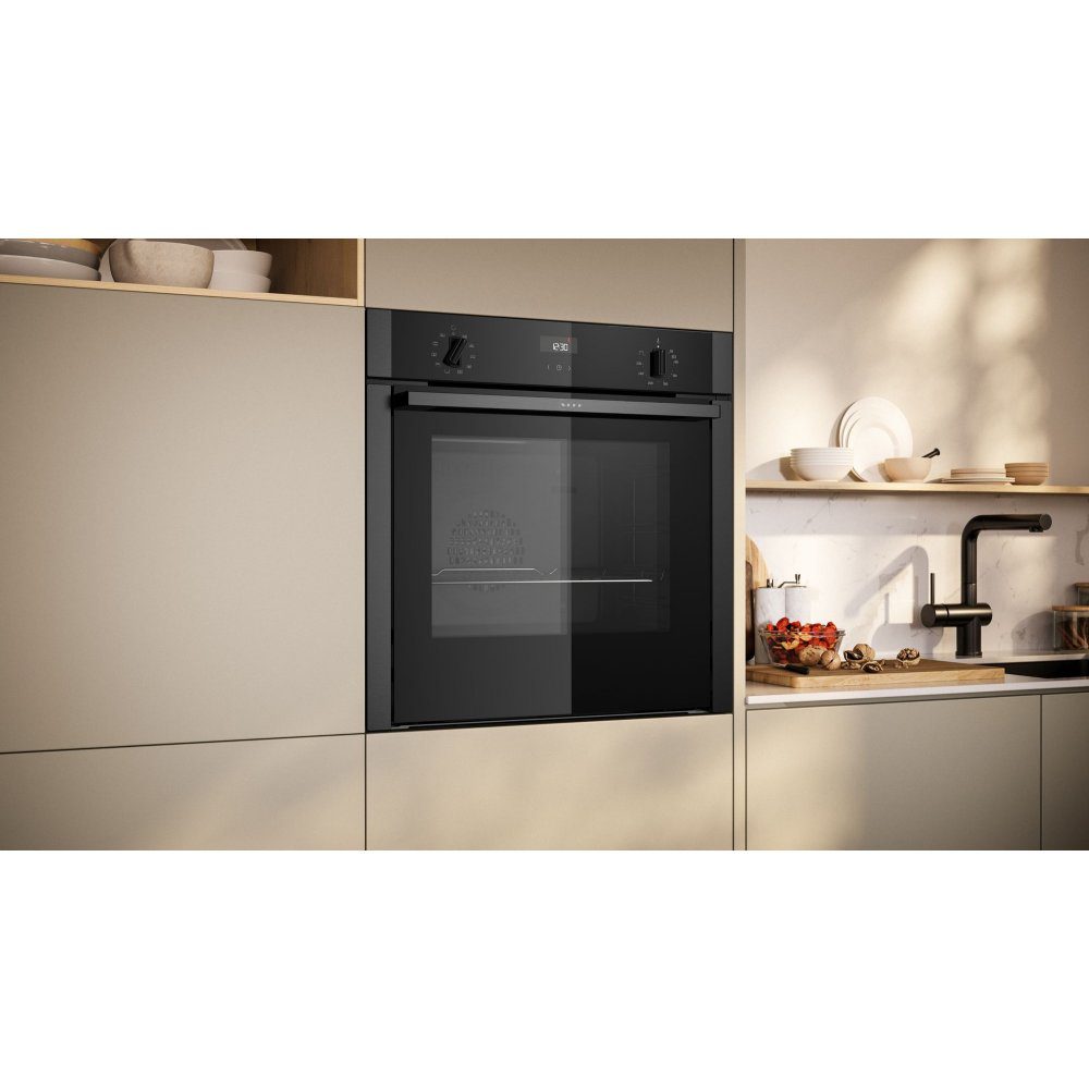 Neff N50 CircoTherm Single Oven SlideAway Door B3ACE4AG3B - Graphite Neff N50 CircoTherm Single Oven SlideAway Door B3ACE4AG3B - Graphite