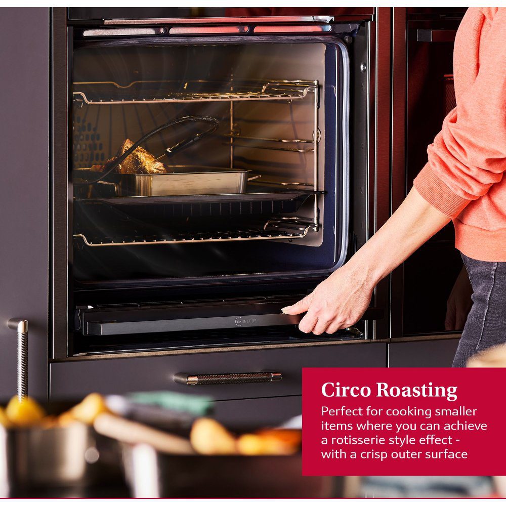 Neff N50 CircoTherm Single Oven SlideAway Door B3ACE4AG3B - Graphite Neff N50 CircoTherm Single Oven SlideAway Door B3ACE4AG3B - Graphite