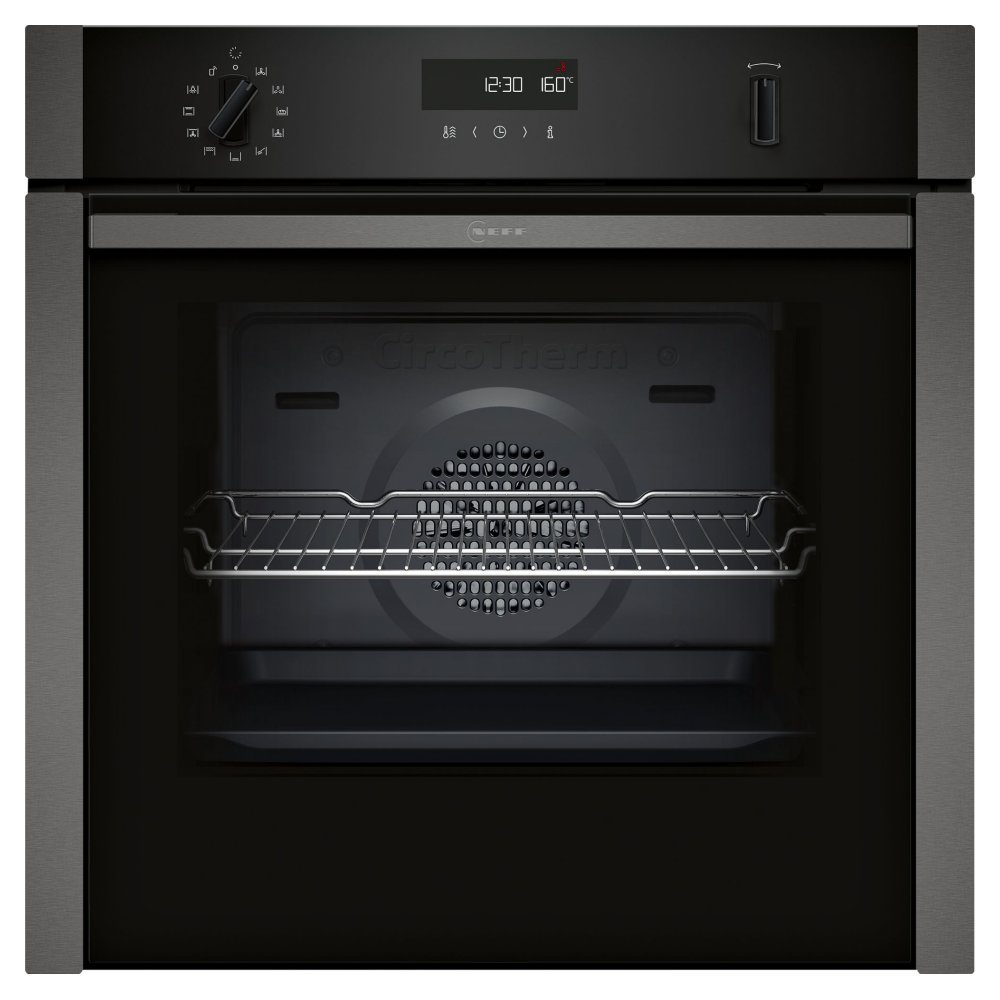 Neff  N50 Slide & Hide Pyrolytic Single Oven B6ACH7AG7B - Graphite