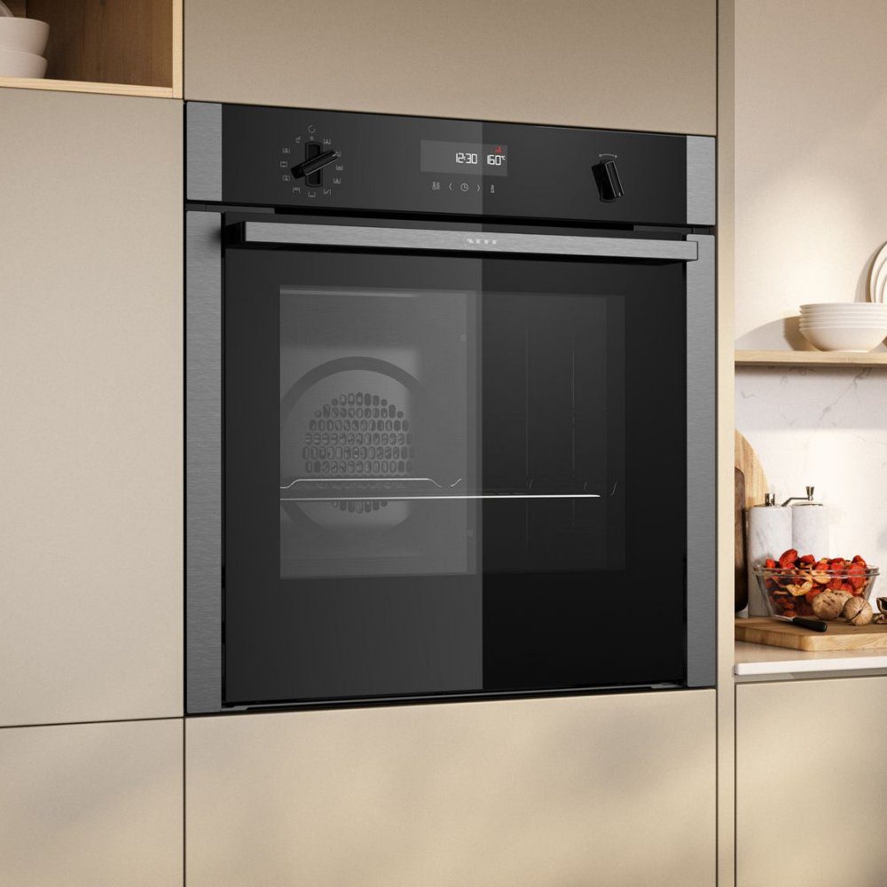 Neff N50 Slide & Hide Pyrolytic Single Oven B6ACH7AN7B - Stainless Steel Neff N50 Slide & Hide Pyrolytic Single Oven B6ACH7AN7B - Stainless Steel