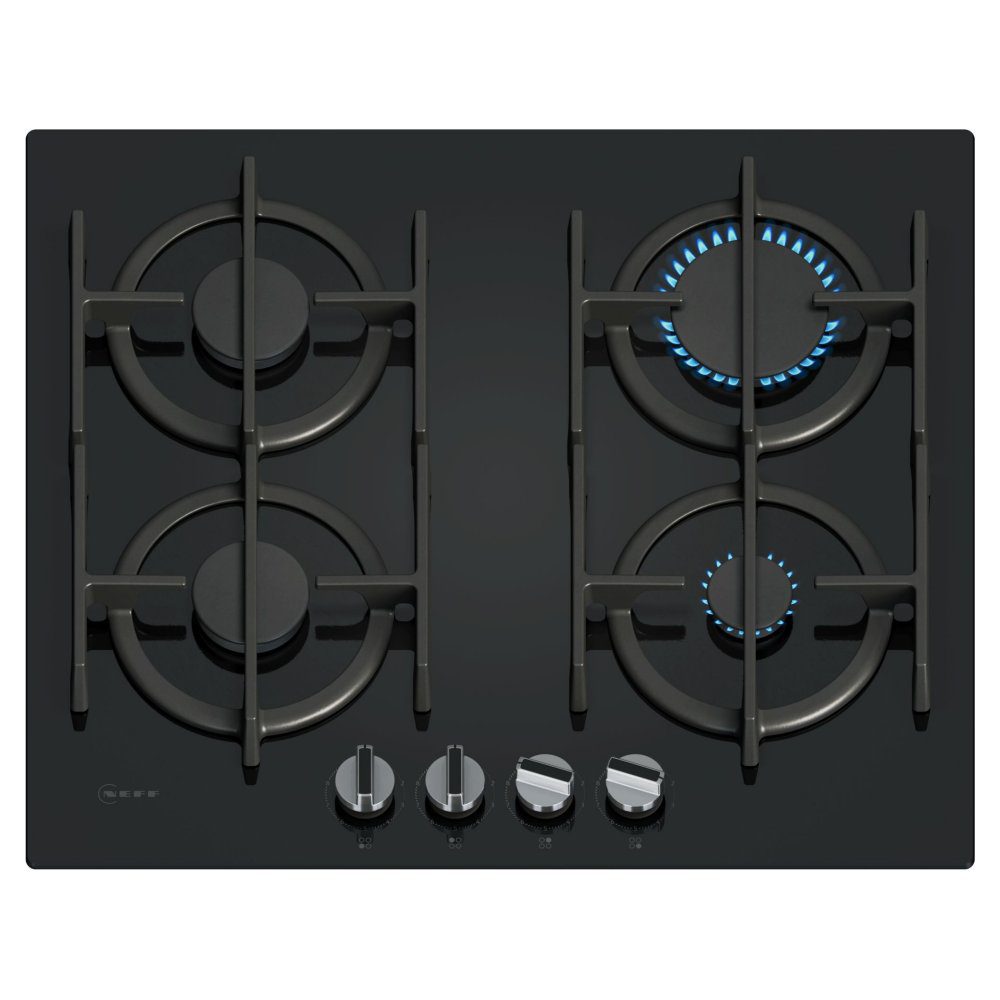 Neff  60cm N70 4 Burner Gas On Glass Hob T26PIP4S0 - Black