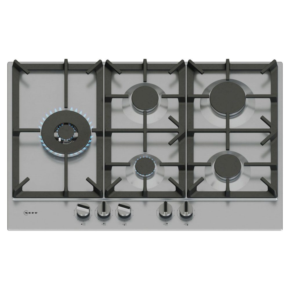 Neff  75cm N70 5 Burner Gas Hob T27CIS8N0 - Stainless Steel