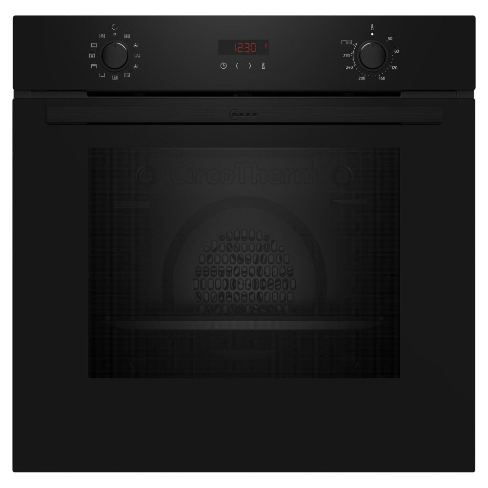 Neff  N30 CircoTherm Pyrolytic Multifunction Single Oven B2DCG7AK3B - Black