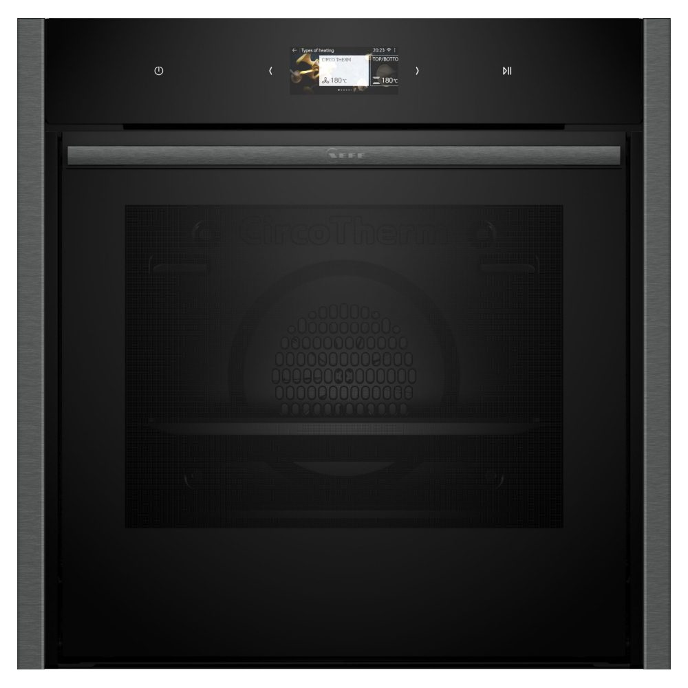 Neff  N90 Slide & Hide Pyrolytic Multifunction Single Oven B64CS71G0B - Graphite