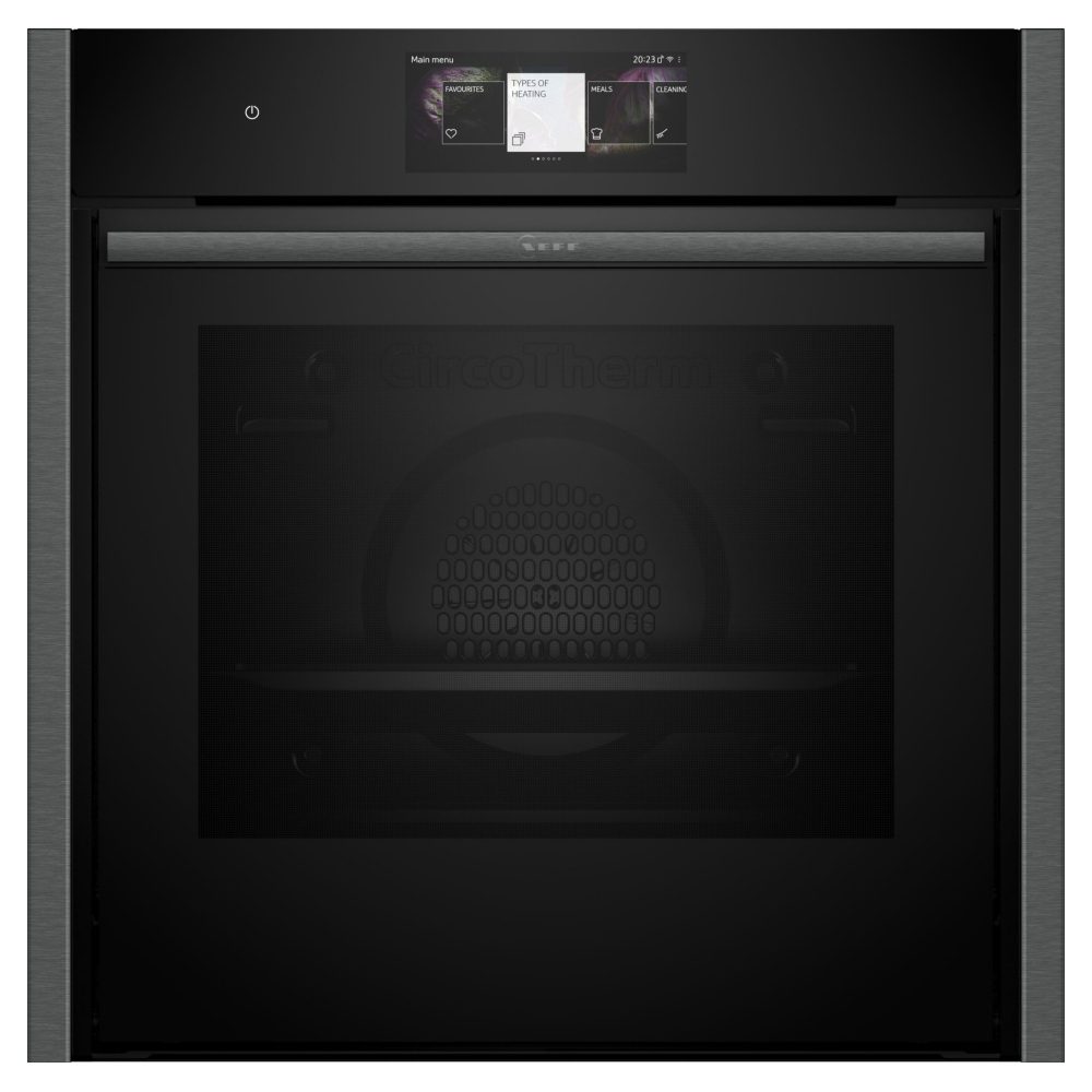 Neff  N90 Slide & Hide Pyrolytic Multifunction Single Oven B64CT73G0B - Graphite