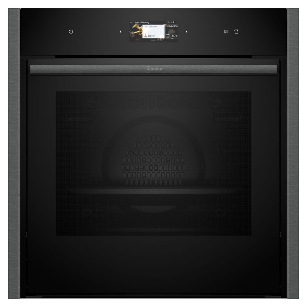 Neff  N90 Slide & Hide FullSteam Single Oven B64FS31G0B - Graphite