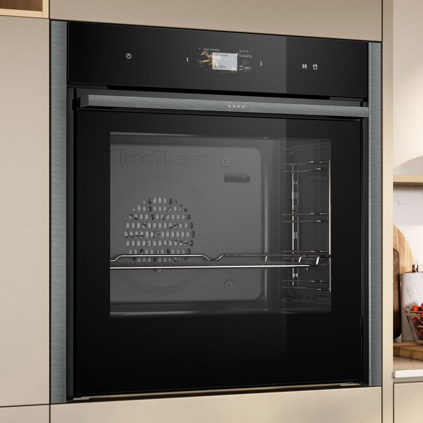 Neff N90 Slide & Hide FullSteam Single Oven B64FS31G0B - Graphite Neff N90 Slide & Hide FullSteam Single Oven B64FS31G0B - Graphite