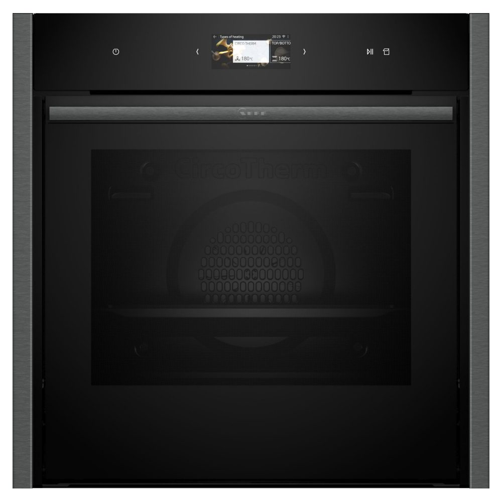 Neff  N90 Slide & Hide Pyrolytic VarioSteam Single Oven B64VS71G0B - Graphite
