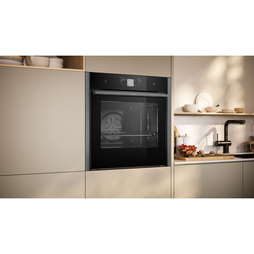 Neff N90 Slide & Hide Pyrolytic VarioSteam Single Oven B64VT73G0B - Graphite Neff N90 Slide & Hide Pyrolytic VarioSteam Single Oven B64VT73G0B - Graphite