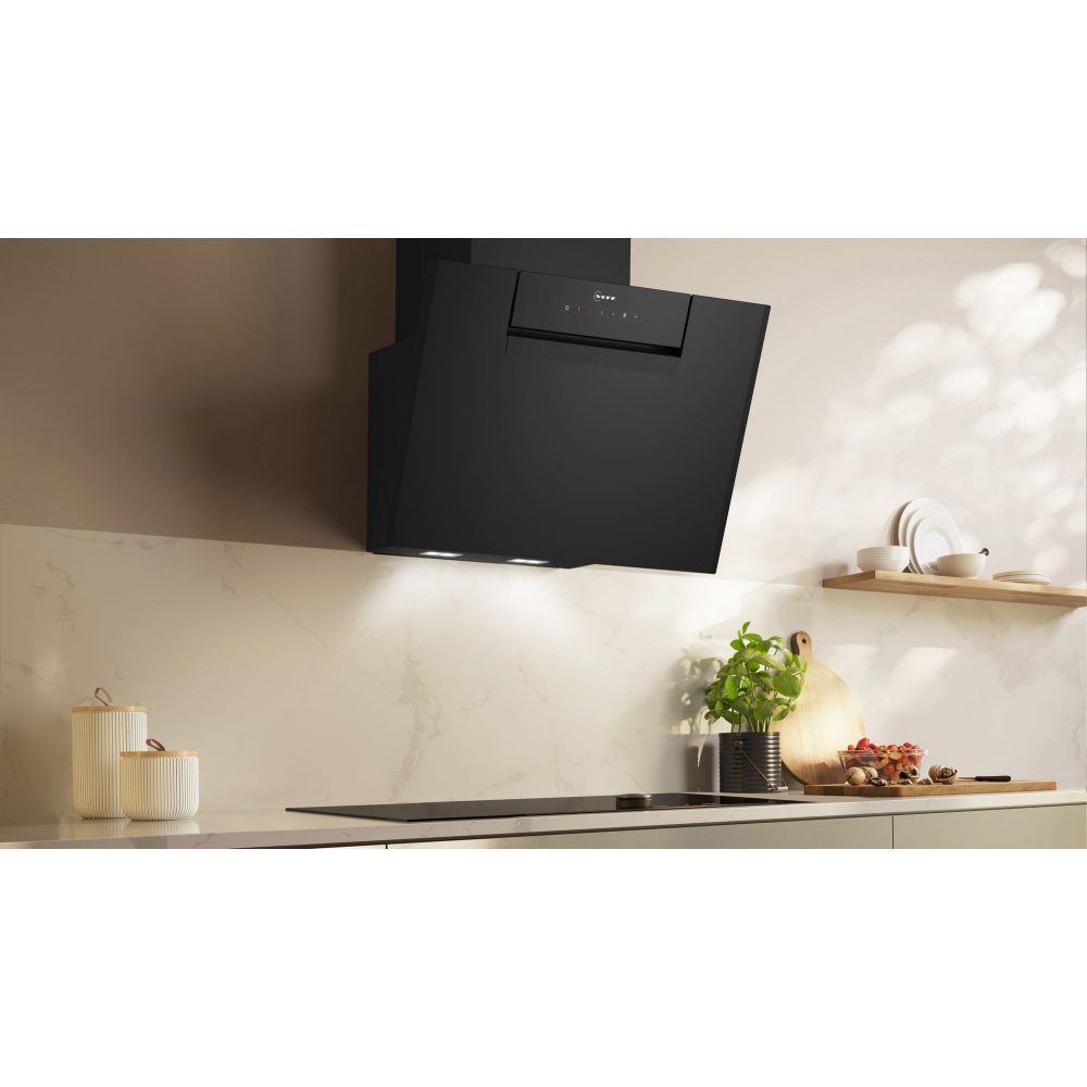 Neff 60cm N50 Angled Chimney Hood D65IFN1S0B - Black Neff 60cm N50 Angled Chimney Hood D65IFN1S0B - Black
