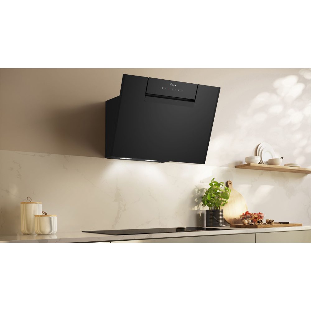 Neff 60cm N50 Angled Chimney Hood D65IFN1S0B - Black Neff 60cm N50 Angled Chimney Hood D65IFN1S0B - Black