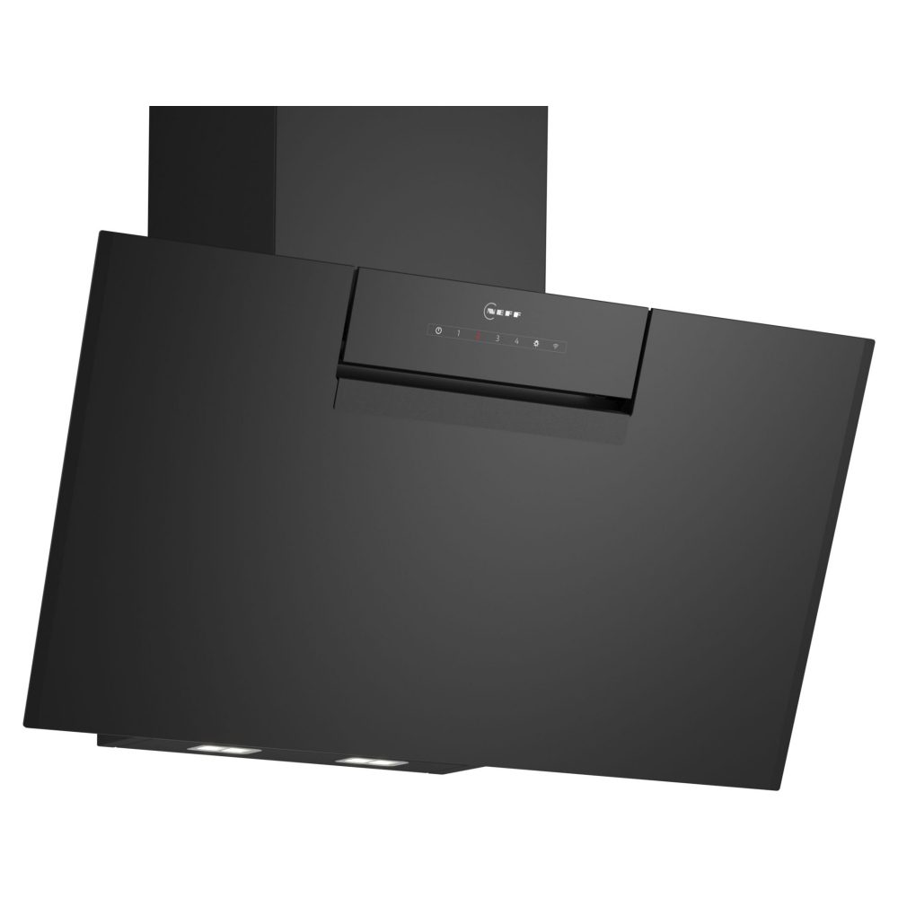 Neff  80cm N50 Angled Chimney Hood D85IFN1S0B - Black