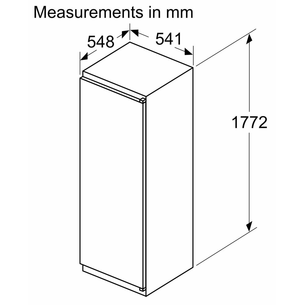 Neff 177cm N30 Integrated In Column Larder Fridge KI1811SE0G Neff 177cm N30 Integrated In Column Larder Fridge KI1811SE0G