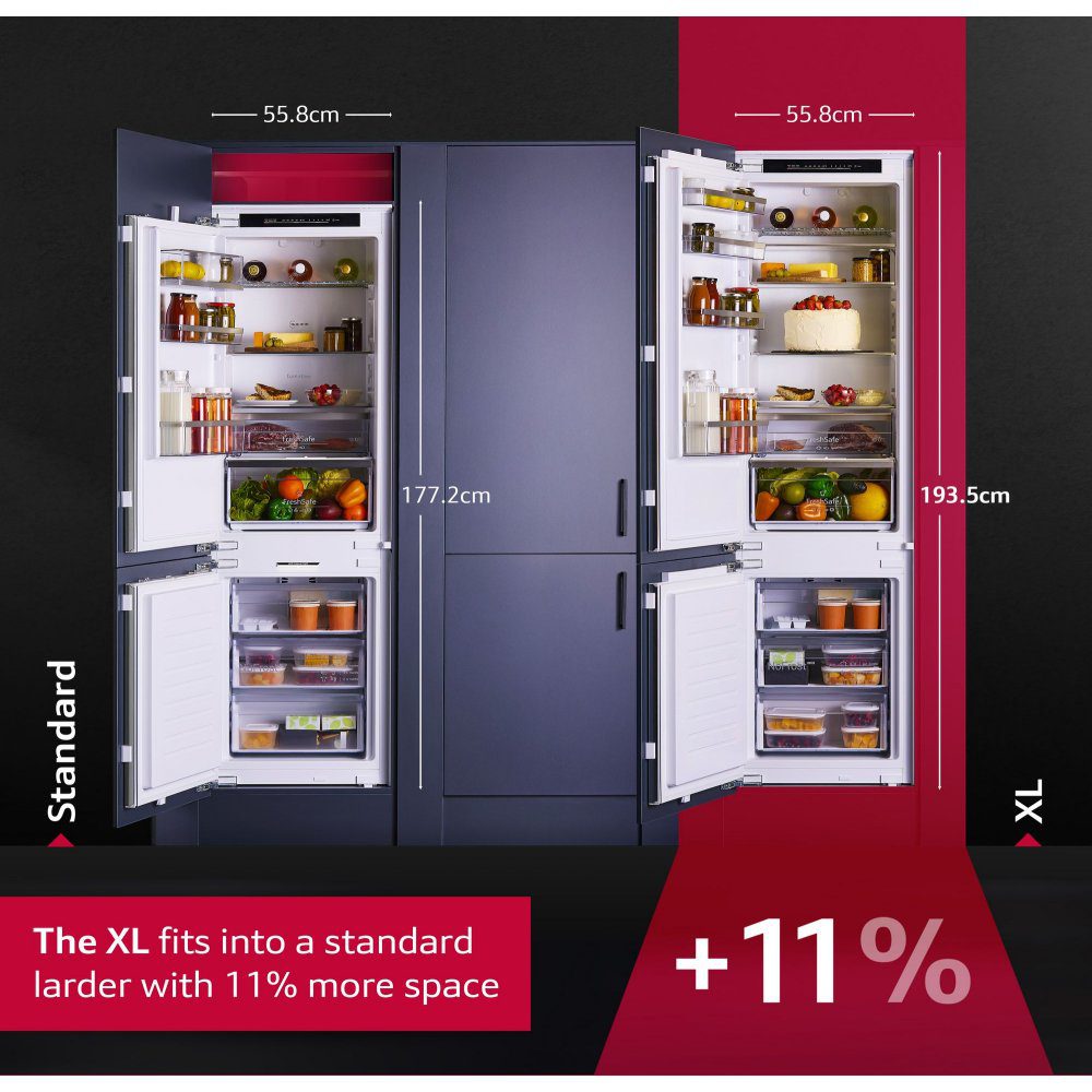 Neff 193cm N50 Integrated 60/40 Frost Free Fridge Freezer KI7962FD0G Neff 193cm N50 Integrated 60/40 Frost Free Fridge Freezer KI7962FD0G