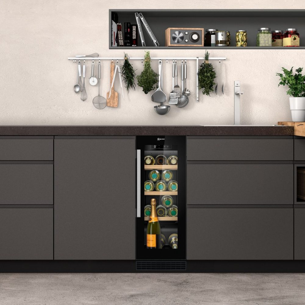 Neff 30cm N70 Undercounter Wine Cooler KU9202HF0G - Black Neff 30cm N70 Undercounter Wine Cooler KU9202HF0G - Black