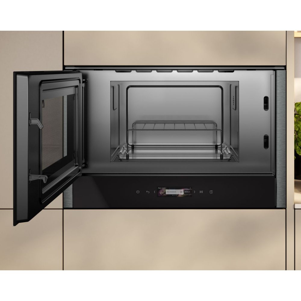 Neff N70 Built In Microwave & Grill For Wall Unit NL4GR31G1B - GRAPHITE Neff N70 Built In Microwave & Grill For Wall Unit NL4GR31G1B - GRAPHITE
