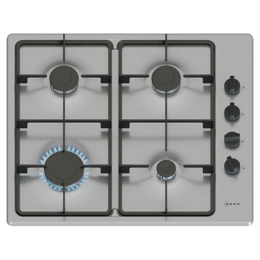 Neff  60cm N30 4 Burner Gas Hob T26BKP6N0 - Stainless Steel