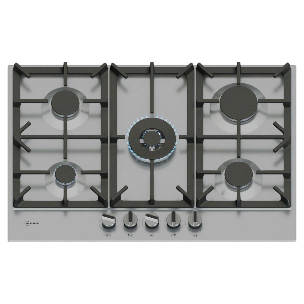 Neff  75cm N70 5 Burner Gas Hob T27CIQ8N0 - Stainless Steel