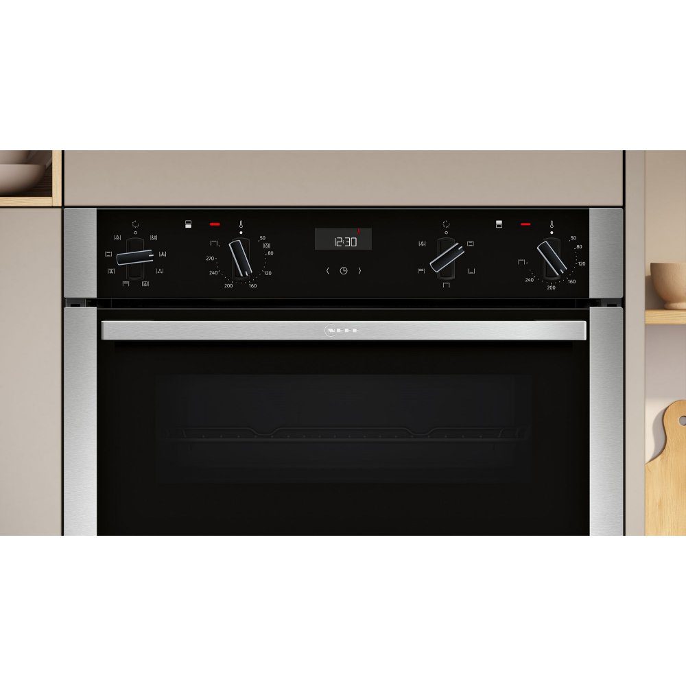 Neff N50 CircoTherm Built In Double Oven U1ACE2AN3B - Stainless Steel Neff N50 CircoTherm Built In Double Oven U1ACE2AN3B - Stainless Steel
