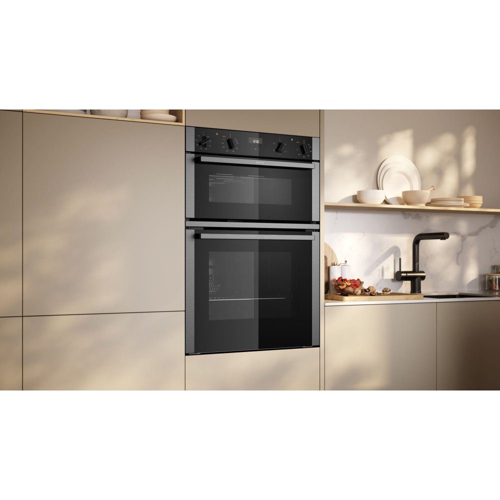 Neff N50 CircoTherm Built In Double Oven U1ACE2AN3B - Stainless Steel Neff N50 CircoTherm Built In Double Oven U1ACE2AN3B - Stainless Steel