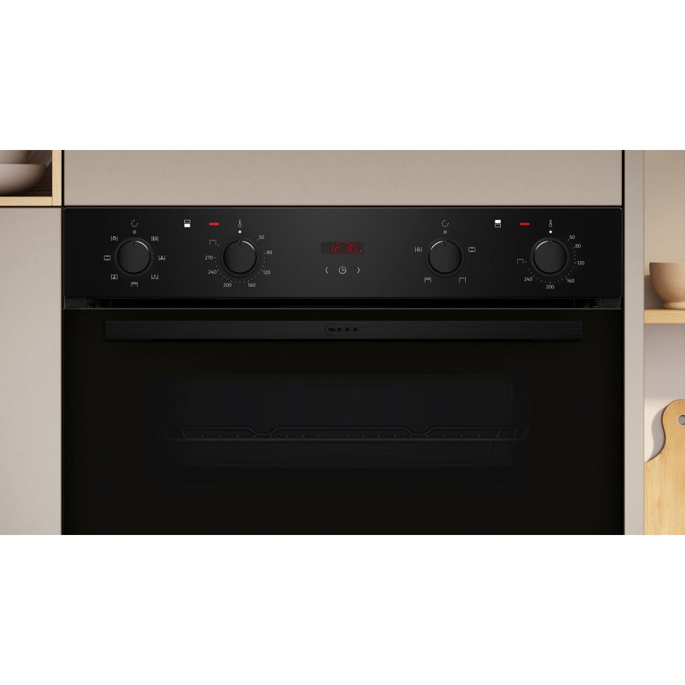 Neff N30 CircoTherm Built In Double Oven U1DCC0AK3B - Black Neff N30 CircoTherm Built In Double Oven U1DCC0AK3B - Black