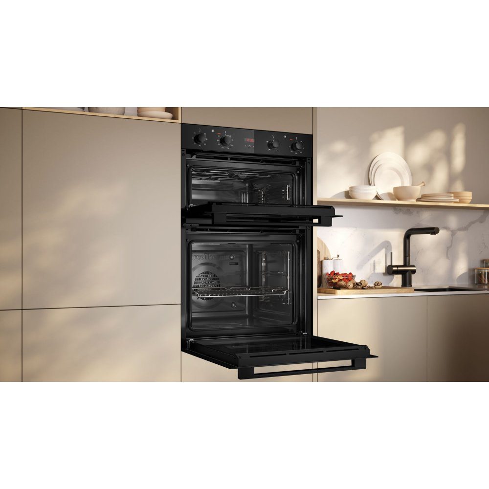 Neff N30 CircoTherm Built In Double Oven U1DCC0AK3B - Black Neff N30 CircoTherm Built In Double Oven U1DCC0AK3B - Black