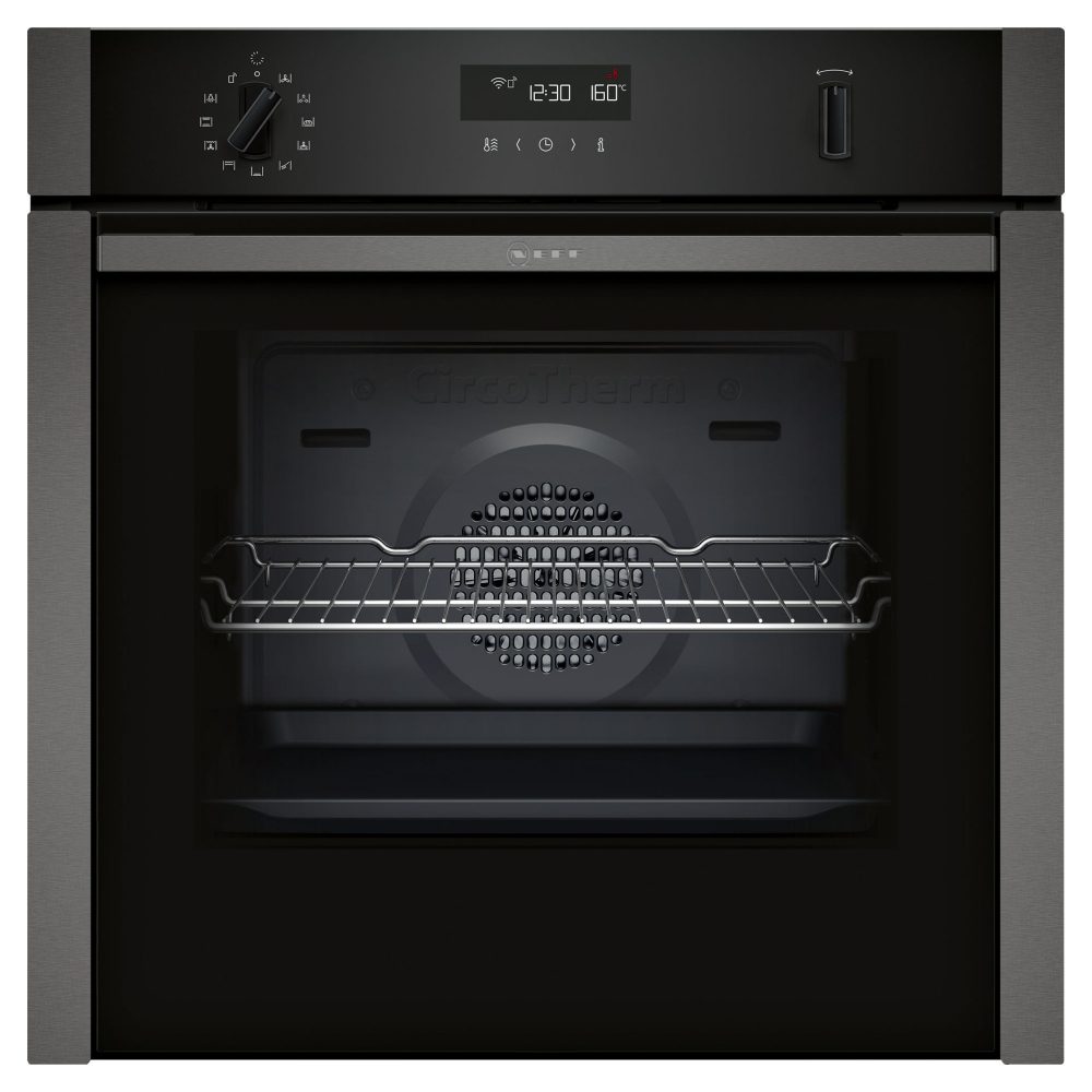 Neff N50 Slide + Hide Pyrolytic Single Oven B6ACH7HG0B - Graphite
