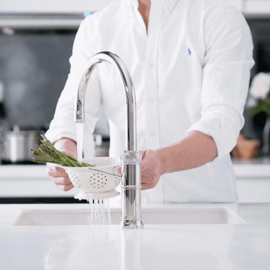 Quooker CFNRNIC Classic Round Fusion 3-in-1 Boiling Water Tap PRO3 CLASSIC FUSION ROUND NICKEL - NICKEL. Quooker CFNRNIC Classic Round Fusion 3-in-1 Boiling Water Tap PRO3 CLASSIC FUSION ROUND NICKEL - NICKEL.