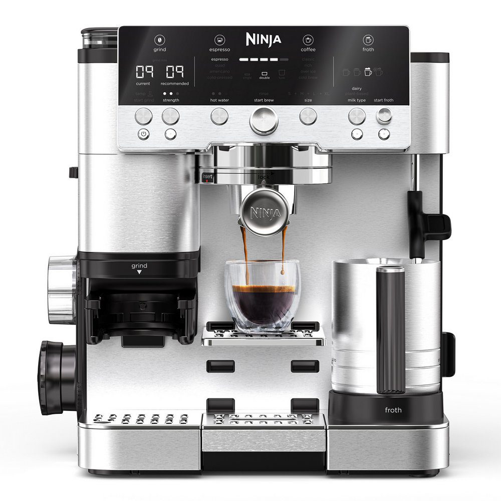 Ninja  Freestanding Fully Automatic Coffee Machine ES601UK - Stainless Steel