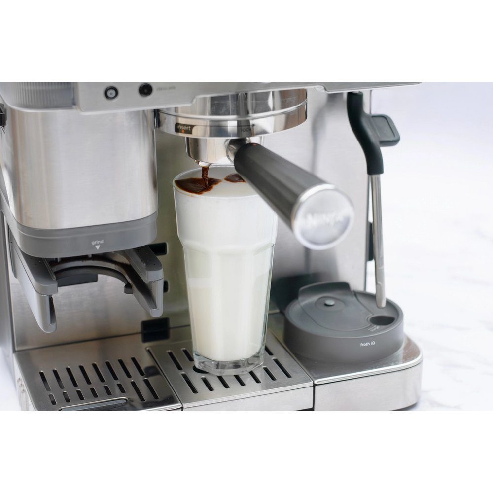 Ninja Freestanding Fully Automatic Coffee Machine ES601UK - Stainless Steel Ninja Freestanding Fully Automatic Coffee Machine ES601UK - Stainless Steel