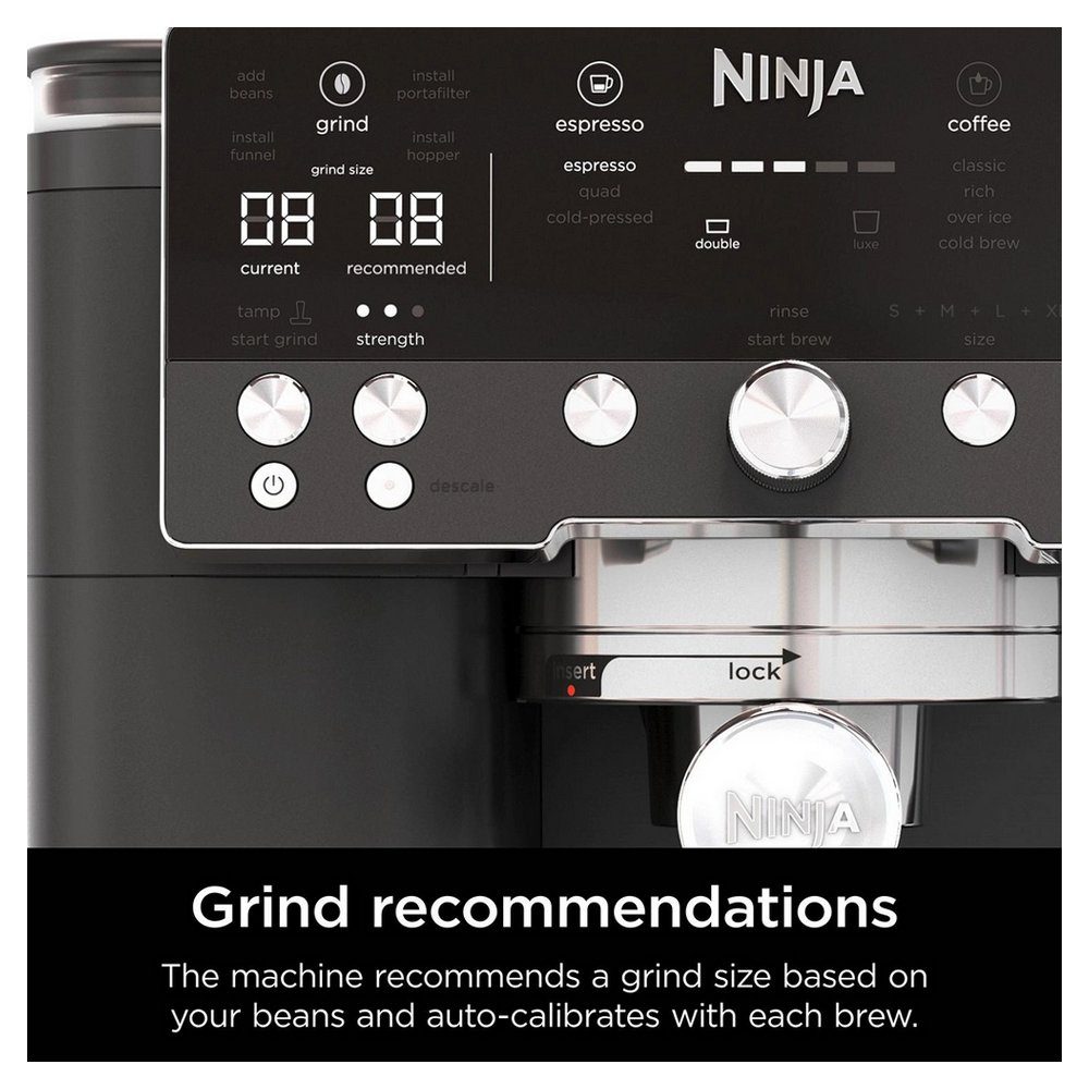 Ninja Freestanding Fully Automatic Coffee Machine ES601UKBK - Black Ninja Freestanding Fully Automatic Coffee Machine ES601UKBK - Black